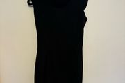 black midi dress