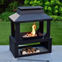 Belmont Log Burner with Log Storage Tray. (Brand New)