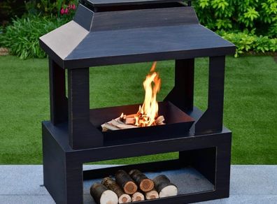 Belmont Log Burner with Log Storage Tray. (Brand New)