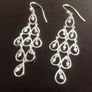 Sterling silver earrings with pearls Image 2