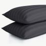 Premium Quality Fabric Pillowcase Pair - Soft Breathable Material with Silky Smooth Finish, Elegant Stripe Design, Standard Size 50cm x 75cm, Machine Washable, Fade Resistant, 5 Beautiful Options Image 2