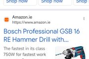 Bosch GSB 16 RE Professional 750W Impact\Hammer Drill