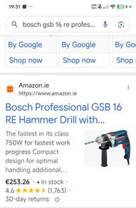 Bosch GSB 16 RE Professional 750W Impact\Hammer Drill