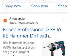 Bosch GSB 16 RE Professional 750W Impact\Hammer Drill