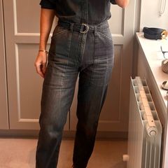 Ba&sh black denim Frida jumpsuit