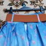 Ladies designer 3D skirt blue floral as new Image 5