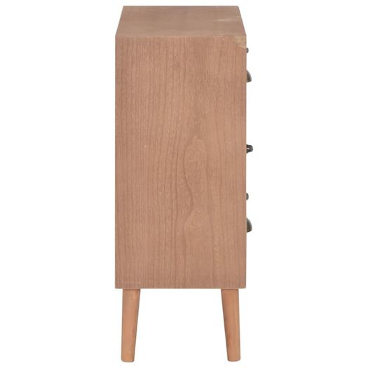 Sideboard with 5 Drawers Brown 60x30x78 cm MDF