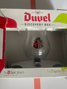 Duvel half pint Belgian beer glass