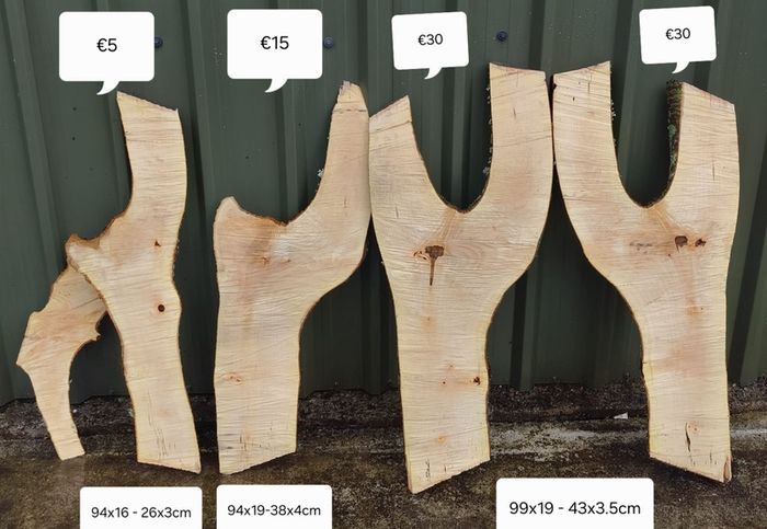 Maple (sycamore) Live edge boards