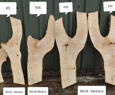 Maple (sycamore) Live edge boards