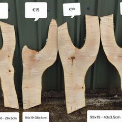 Maple (sycamore) Live edge boards