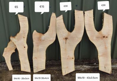 Maple (sycamore) Live edge boards
