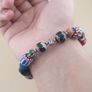 Vintage Venetian style Mix Chevron & Trade Glass beads Bracelet Image 10