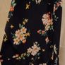 Long black summer dress with floral design. Image 8