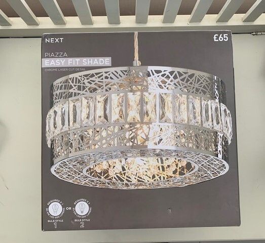 Chrome Piazza Easy Fit Ceiling Light