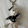 Official Vintage 1986 Disney Mickey Mouse Bullyland Bully Key Ring Keychain Image 2