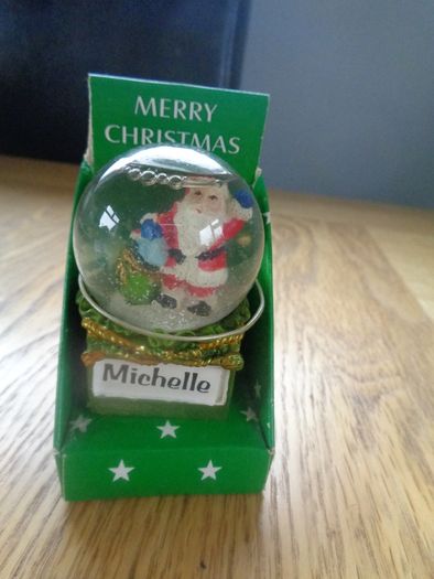 Miniature Personalised Christmas Snow Globe for Sale