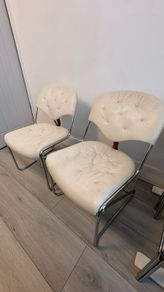 Pair of Vintage Sam Larsson for DUX "Sam" Cantilever Chairs (1970s Swedish Design)