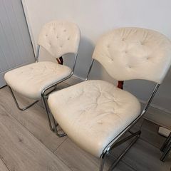 Pair of Vintage Sam Larsson for DUX "Sam" Cantilever Chairs (1970s Swedish Design)