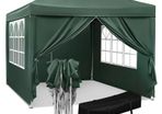 3x3m pop up gazebo with 4 side walls