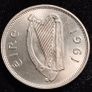 Ireland - 1961 - 6 Pence - Wolfhound - UNC - KM.13a - [2726] Image 2