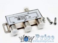 main image for ad 4868 3 Way Digital Tv Aerial Sat Freeview F Plug Coax Signal Cable Splitter