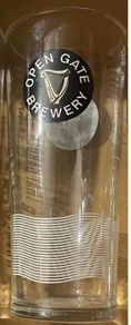 Open gate pint beer Glasses