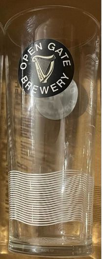 Open gate pint beer Glasses