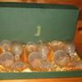 Vintage Harrods Cut Crystal Wine Glasses Set of 6 (Brand New / Unused) Image 7