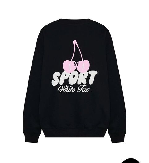 White Fox Oversized Sweatshirt - Size L/XL