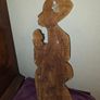 Large hand carved Wooden African Wall Hanging Image 6