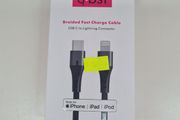 Q-BST Braided Fast Charger Cable | USB-C to Lightning