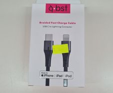 Q-BST Braided Fast Charger Cable | USB-C to Lightning