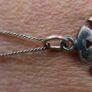 Vintage Sterling  Silver 925 Celtic Pendant Necklace: Celtic Shield Knot 3,6g L9,5" Image 2