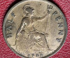 1931 George V Half Penny