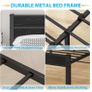 King Size Bed Frame with Wooden Headboard Image 3
