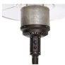 In/outdoor Black Radiant Heater, Patio heater 13.5 KW Sturdy Steel with Wheels Image 6