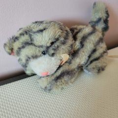 Grey Stripe Tabby Cat Plush Toy Soft Toy Teddy