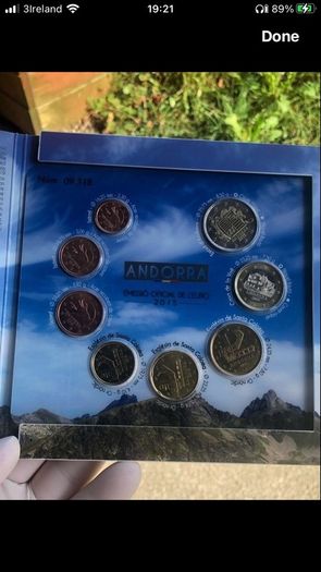 Andorra Euro Set 2015 see description
