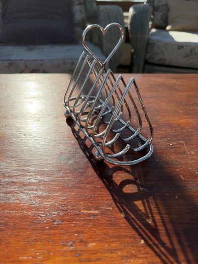 Toast rack silver plated