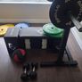 squat rack with weights and adjustable bench Image 2