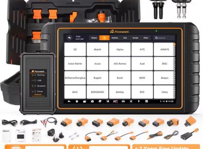 FOXWELL GT75TS OBD2 Automotive Scanner ECU Coding TPMS Service 31 Reset Bidirectional OE-level OBDII Car Diagnostic Scanner