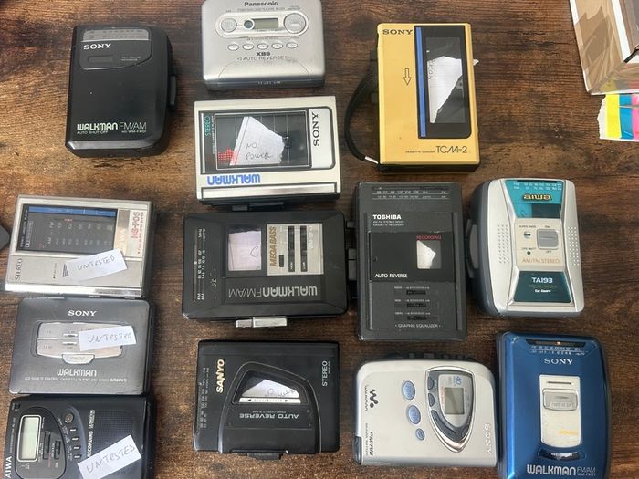 Vintage Cassette players joblot