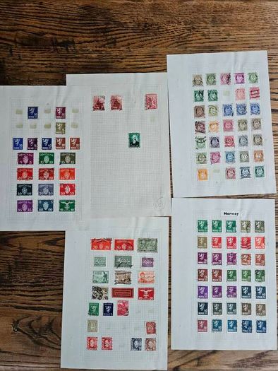 Norway 5 Sheets of Stamps