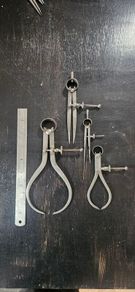 Spring dividers and calipers (4 pcs)