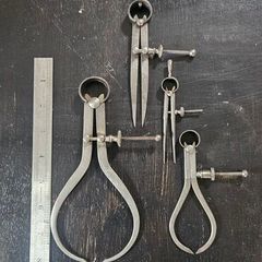 Spring dividers and calipers (4 pcs)