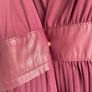 Zara wrap pleated dress burgundy size 14 New Image 7