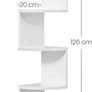 Display Floating Shelf in Living Room, Study, Kitchen, Bedroom, for Plants, CDs, Decorations, Modern, Cloud White Image 5