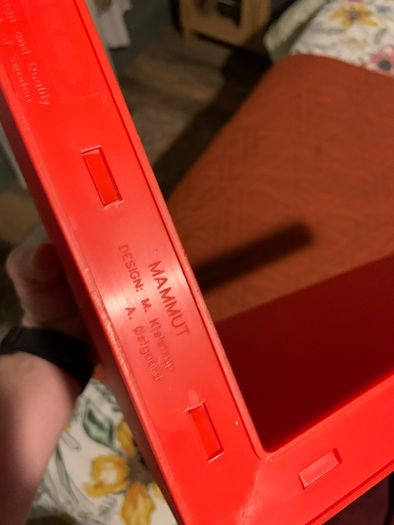 IKEA MAMMUT Red Wall Shelves x3 - Discontinued