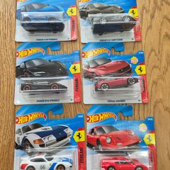 Hot wheels  full ferrari set six cars
